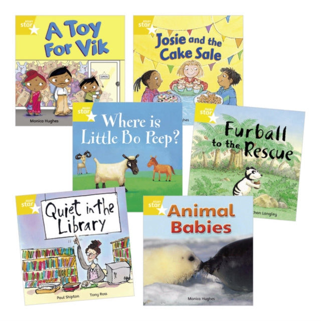 Learn at Home:Star Reading Yellow Level Pack (5 fiction and 1 non-fiction book)-9780433006718