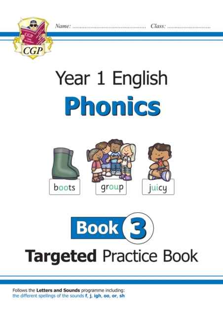 KS1 English Year 1 Phonics Targeted Practice Book - Book 3-9781789080186