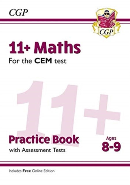 11+ CEM Maths Practice Book & Assessment Tests - Ages 8-9 (with Online Edition)-9781789081459