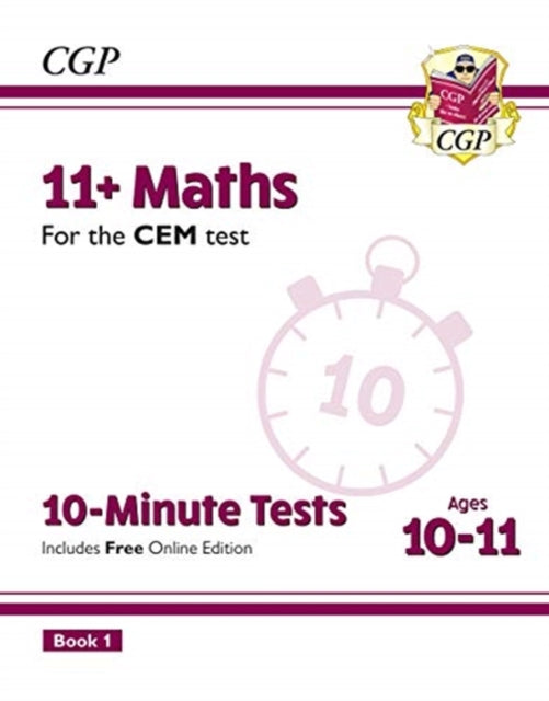 11+ CEM 10-Minute Tests: Maths - Ages 10-11 Book 1 (with Online Edition)-9781789081794