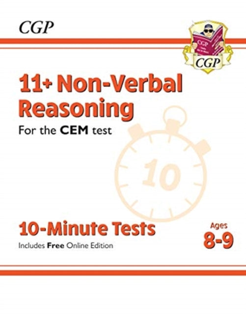 11+ CEM 10-Minute Tests: Non-Verbal Reasoning - Ages 8-9 (with Online Edition)-9781789081992