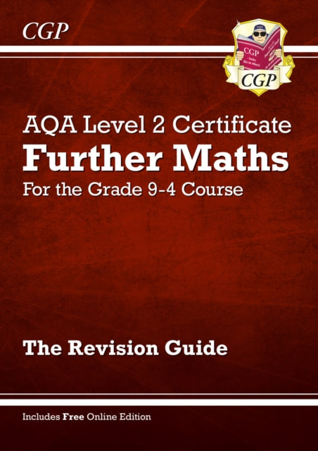 AQA Level 2 Certificate in Further Maths: Revision Guide (with Online Edition and Videos)-9781789082401