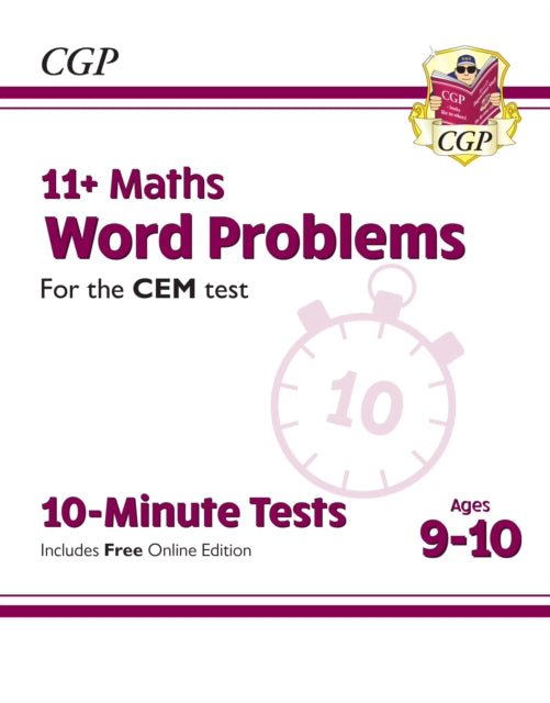 11+ CEM 10-Minute Tests: Maths Word Problems - Ages 9-10 (with Online Edition)-9781789084412