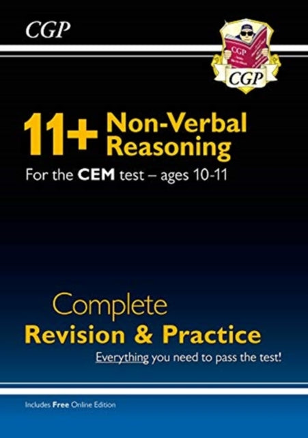 11+ CEM Non-Verbal Reasoning Complete Revision and Practice - Ages 10-11 (with Online Edition)-9781789085983