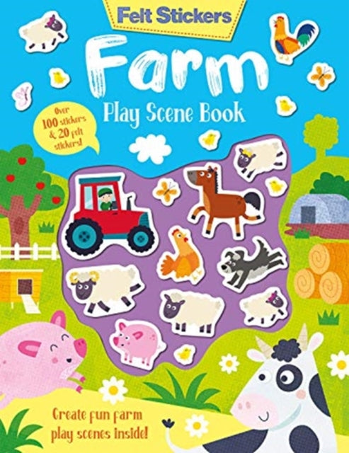 Felt Stickers Farm Play Scene Book-9781789585285