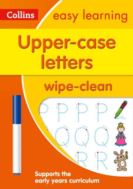 Upper Case Letters Age 3-5 Wipe Clean Activity Book : Ideal for Home Learning-9780008212919