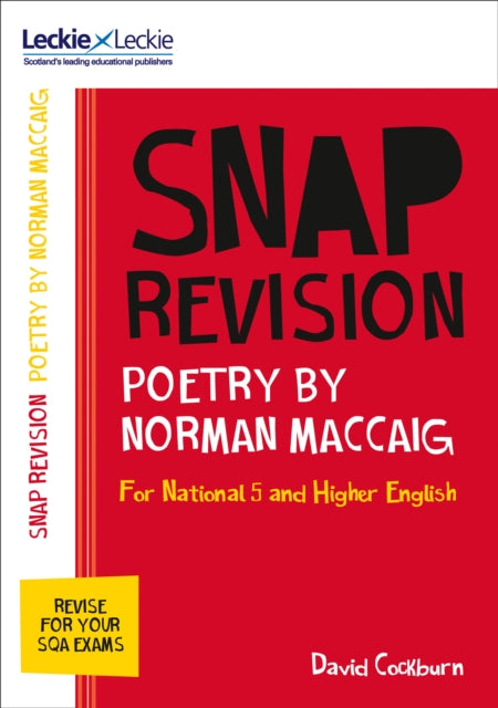 National 5/Higher English Revision: Poetry by Norman MacCaig : Revision Guide for the Sqa English Exams-9780008306670