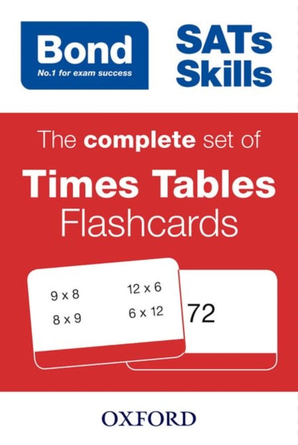 Bond SATs Skills: The complete set of Times Tables Flashcards-9780192744579