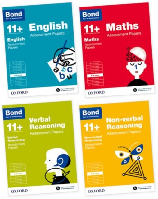 Bond 11+: English, Maths, Verbal Reasoning, Non-verbal Reasoning: Assessment Papers : 8-9 years Bundle-9780192749871