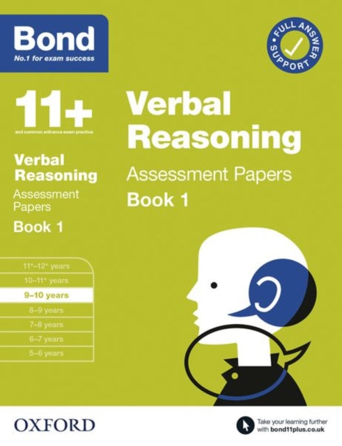 Bond 11+: Bond 11+ Verbal Reasoning Assessment Papers 9-10 years Book 1: For 11+ GL assessment and Entrance Exams-9780192776488