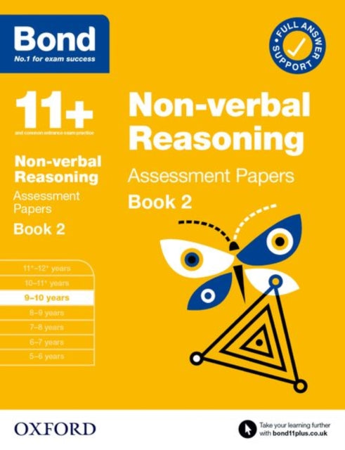 Bond 11+ Non-verbal Reasoning Assessment Papers 9-10 Years Book 2: For 11+ GL assessment and Entrance Exams-9780192777423