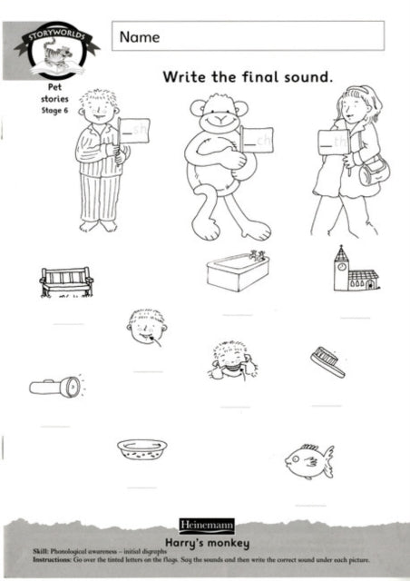 Storyworlds Yr1/P2 Stage 6, Animal World, Workbook (8 Pack)-9780435091743