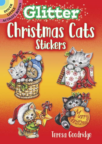 Glitter Christmas Cats Stickers-9780486841304