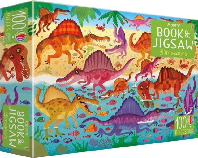 Usborne Book and Jigsaw Dinosaurs-9781474940177