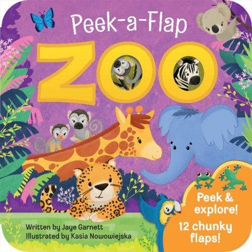 Zoo : Peek a Flap Childrens Board Book-9781680526141