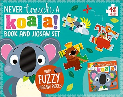 Never Touch a Koala Book and Touch and Feel Jigsaw Boxset-9781789478914