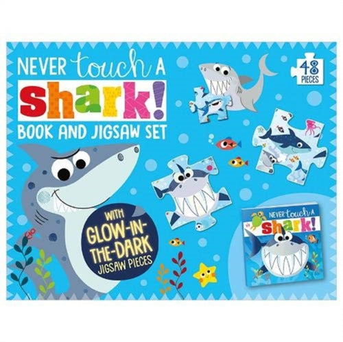 Never Touch A Shark Book and Jigsaw Boxset-9781789478945