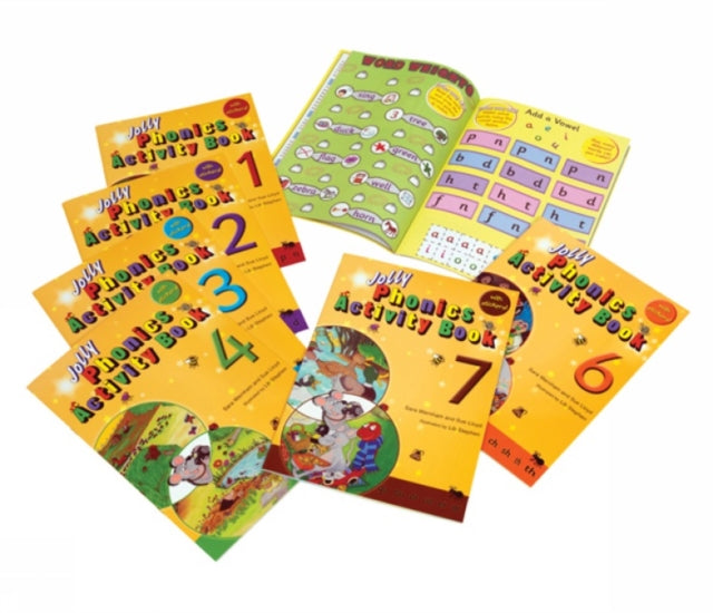 Jolly Phonics Activity Books 1-7 : in Precursive Letters (British English edition)-9781844141609