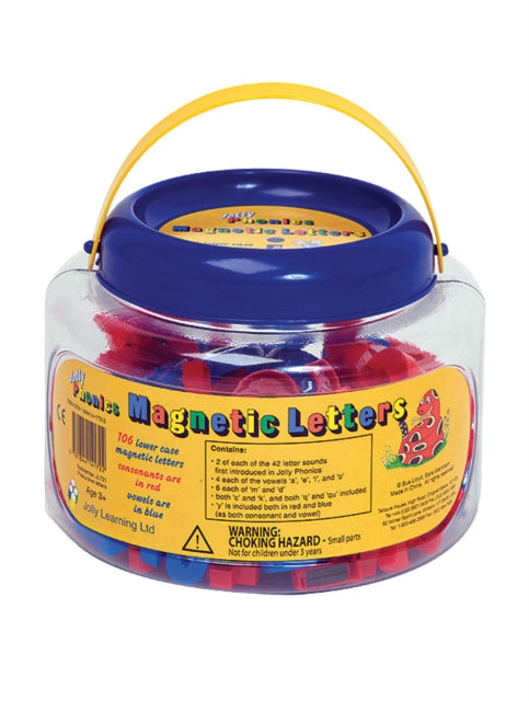 Jolly Phonics Magnetic Letters : In Precursive Letters (tub of 106)-9781844141722
