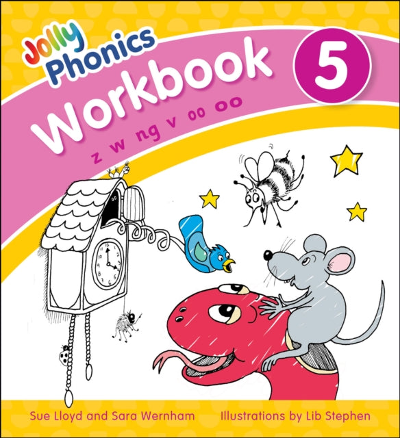 Jolly Phonics Workbook 5 : in Precursive Letters (British English edition)-9781844146550