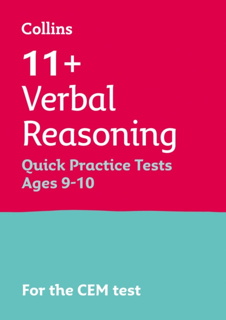 11+ Verbal Reasoning Quick Practice Tests Age 9-10 (Year 5) : For the Cem Tests-9781844198917