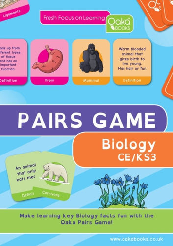 BIOLOGY PAIRS GAME-9781911189237