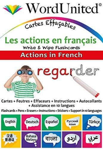 Actions in French : Write & Wipe Flashcards-9781911333111