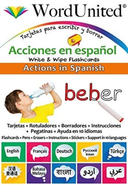 Actions in Spanish : Write & Wipe Flashcards-9781911333159
