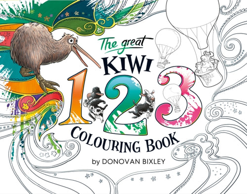 The Great Kiwi 123 Colouring Book-9781988516554