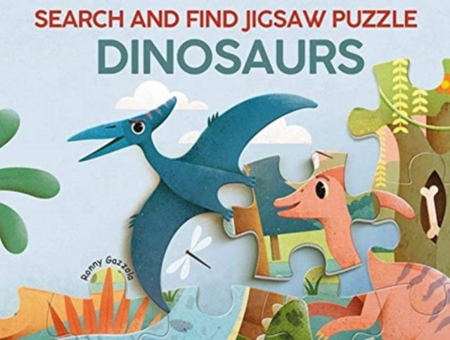 Dinosaurs : Search and Find Jigsaw Puzzle-9788854417595