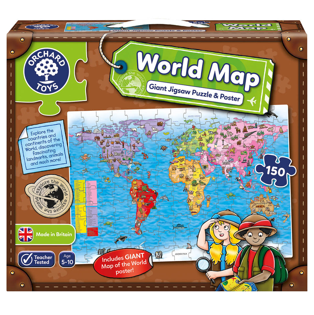 World Map Jigsaw Puzzle & Poster